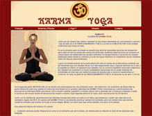Tablet Screenshot of karmayoga.cl